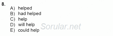 Pedagojik Gramer 1 2012 - 2013 Ara Sınavı 8.Soru