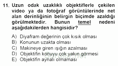 Optik Bakış 2014 - 2015 Dönem Sonu Sınavı 11.Soru