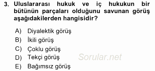 Uluslararası Sosyal Politika 2015 - 2016 Ara Sınavı 3.Soru