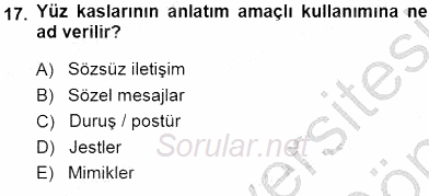 İkna Edici İletişim 2013 - 2014 Dönem Sonu Sınavı 17.Soru