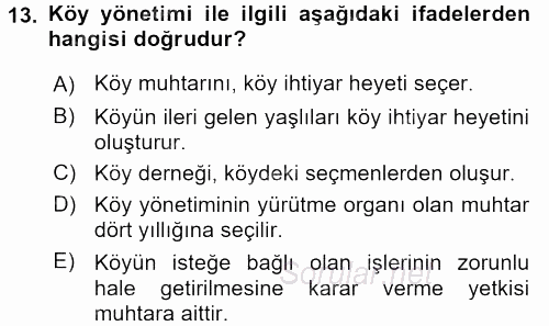 Kamu Özel Kesim Yapısı Ve İlişkileri 2015 - 2016 Ara Sınavı 13.Soru