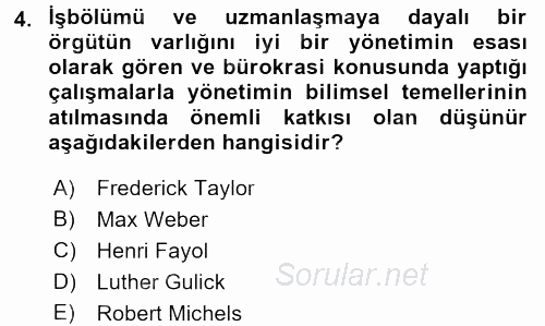 Kamu Özel Kesim Yapısı Ve İlişkileri 2015 - 2016 Ara Sınavı 4.Soru