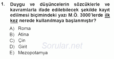 Haberciliğin Temel Kavramları 2012 - 2013 Ara Sınavı 1.Soru