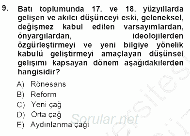 Haberciliğin Temel Kavramları 2012 - 2013 Ara Sınavı 9.Soru