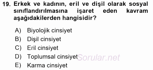 Medya Siyaset Kültür 2017 - 2018 Dönem Sonu Sınavı 19.Soru