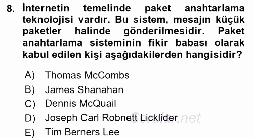 Medya Siyaset Kültür 2017 - 2018 Dönem Sonu Sınavı 8.Soru