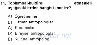 Çocuk Ruh Sağlığı 2014 - 2015 Ara Sınavı 11.Soru