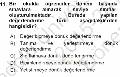 Okulöncesinde Öğretim Teknolojileri Ve Materyal Tasarımı 2015 - 2016 Dönem Sonu Sınavı 11.Soru