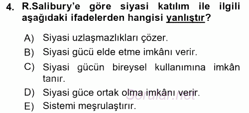 Toplumsal Cinsiyet Sosyolojisi 2016 - 2017 Ara Sınavı 4.Soru