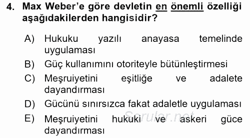 Felsefe 2017 - 2018 Dönem Sonu Sınavı 4.Soru