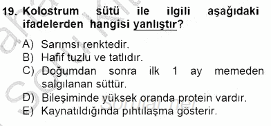 Anne Çocuk Sağlığı Ve İlkyardım 2014 - 2015 Ara Sınavı 19.Soru