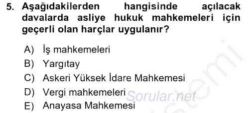 Damga Vergisi Ve Harçlar Bilgisi 2016 - 2017 3 Ders Sınavı 5.Soru Damga Vergisi Ve Harçlar Bilgisi 2016 - 2017 3 Ders Sınavı 5.Soru