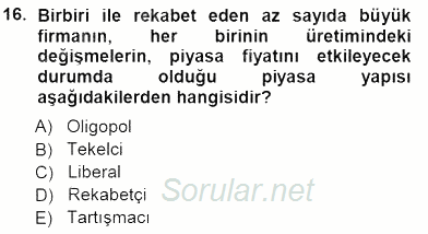 Seyahat Acentacılığı ve Tur Operatörlüğü 2014 - 2015 Dönem Sonu Sınavı 16.Soru