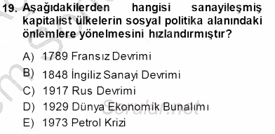Sosyoloji 1 2013 - 2014 Dönem Sonu Sınavı 19.Soru