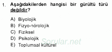 İletişim Bilgisi 2013 - 2014 Dönem Sonu Sınavı 1.Soru