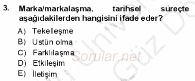 Kurumsal İletişim 2013 - 2014 Ara Sınavı 3.Soru