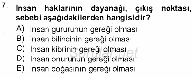 Adalet Meslek Etiği 2012 - 2013 Dönem Sonu Sınavı 7.Soru