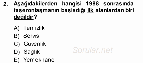 Kamu Personel Hukuku 2014 - 2015 Dönem Sonu Sınavı 2.Soru