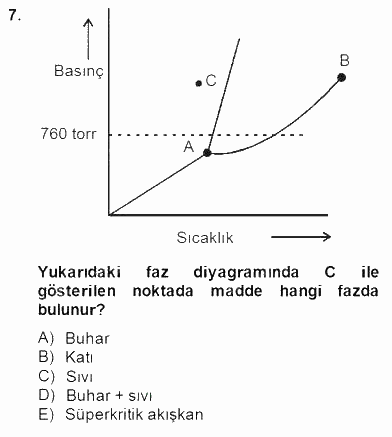 Genel Kimya 2 2014 - 2015 Ara Sınavı 7.Soru