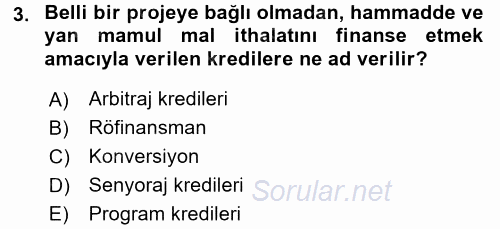 Devlet Borçları 2016 - 2017 Dönem Sonu Sınavı 3.Soru