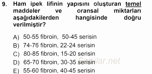 Hayvan Yetiştirme 2012 - 2013 Dönem Sonu Sınavı 9.Soru