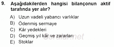 Girişim Finansmanı 2014 - 2015 Ara Sınavı 9.Soru