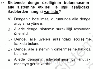 Çocuk Ruh Sağlığı 2013 - 2014 Tek Ders Sınavı 11.Soru