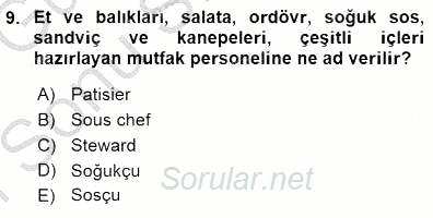 Turistik Alanlarda Mekan Tasarımı 2015 - 2016 Dönem Sonu Sınavı 9.Soru