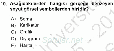 Okulöncesinde Öğretim Teknolojileri Ve Materyal Tasarımı 2015 - 2016 Ara Sınavı 10.Soru