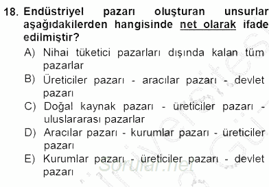 Tur Planlaması ve Yönetimi 2012 - 2013 Ara Sınavı 18.Soru