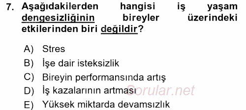 Yeni Teknolojiler ve Çalışma Hayatı 2017 - 2018 3 Ders Sınavı 7.Soru