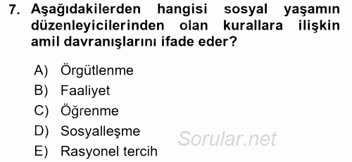 Uluslararası İlişkiler Kuramları 2 2015 - 2016 Ara Sınavı 7.Soru
