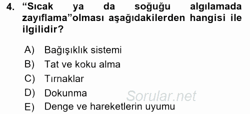 Psiko-Sosyal Rehabilitasyon 2016 - 2017 Dönem Sonu Sınavı 4.Soru