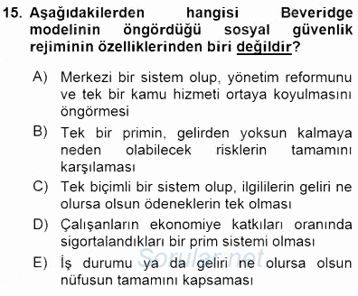 Sosyoloji 1 2015 - 2016 Dönem Sonu Sınavı 15.Soru