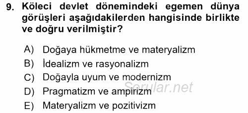 Yönetimde Güncel Yaklaşımlar 2016 - 2017 Ara Sınavı 9.Soru