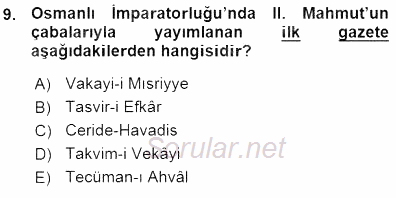 Toplum ve İletişim 2015 - 2016 Ara Sınavı 9.Soru