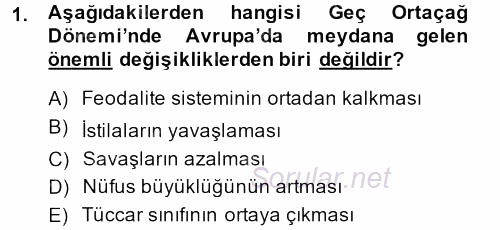 Kent Sosyolojisi 2014 - 2015 Ara Sınavı 1.Soru