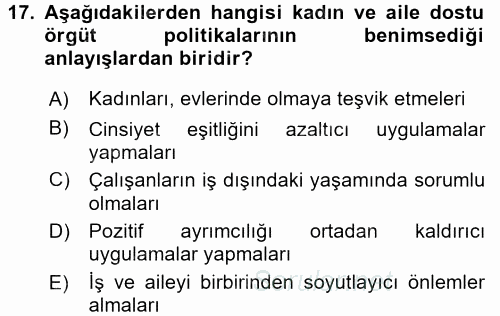 Yaşlılarda Çatışma Ve Stres Yönetimi 2 2017 - 2018 Ara Sınavı 17.Soru