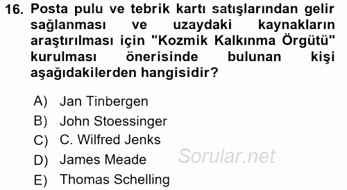 Uluslararası Kamu Maliyesi 2015 - 2016 Ara Sınavı 16.Soru