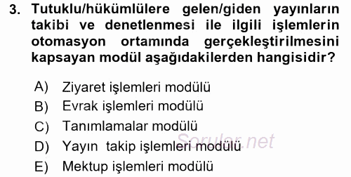 Ulusal Yargı Ağı Projesi 2 2015 - 2016 Dönem Sonu Sınavı 3.Soru