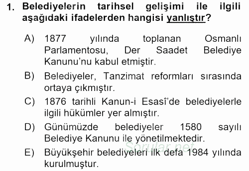 Kamu Özel Kesim Yapısı Ve İlişkileri 2015 - 2016 Dönem Sonu Sınavı 1.Soru