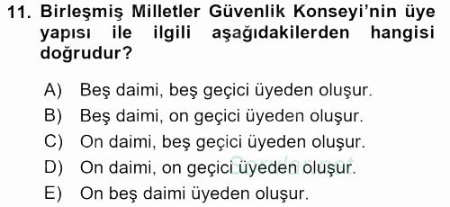 Kamu Özel Kesim Yapısı Ve İlişkileri 2015 - 2016 Dönem Sonu Sınavı 11.Soru