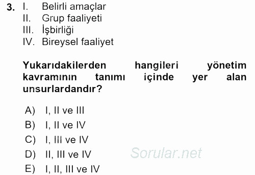 Kamu Özel Kesim Yapısı Ve İlişkileri 2015 - 2016 Dönem Sonu Sınavı 3.Soru