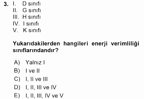 Isıtma Havalandırma ve Klima Sistemlerinde Enerji Ekonomisi 2016 - 2017 Ara Sınavı 3.Soru