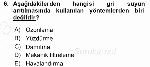 Isıtma Havalandırma ve Klima Sistemlerinde Enerji Ekonomisi 2016 - 2017 Ara Sınavı 6.Soru