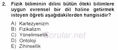 Zihin Felsefesi 2014 - 2015 Ara Sınavı 2.Soru