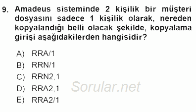 Bilet Satış 2015 - 2016 Dönem Sonu Sınavı 9.Soru