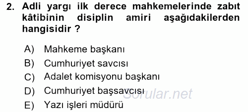 Kalem Mevzuatı 2017 - 2018 3 Ders Sınavı 2.Soru