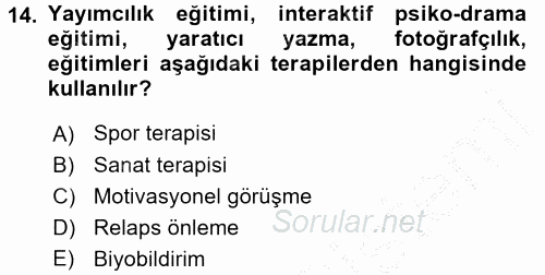 Temel Bakım Hizmetleri 2016 - 2017 3 Ders Sınavı 14.Soru