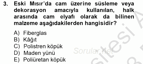 Enerji ve Çevre 2012 - 2013 Dönem Sonu Sınavı 3.Soru